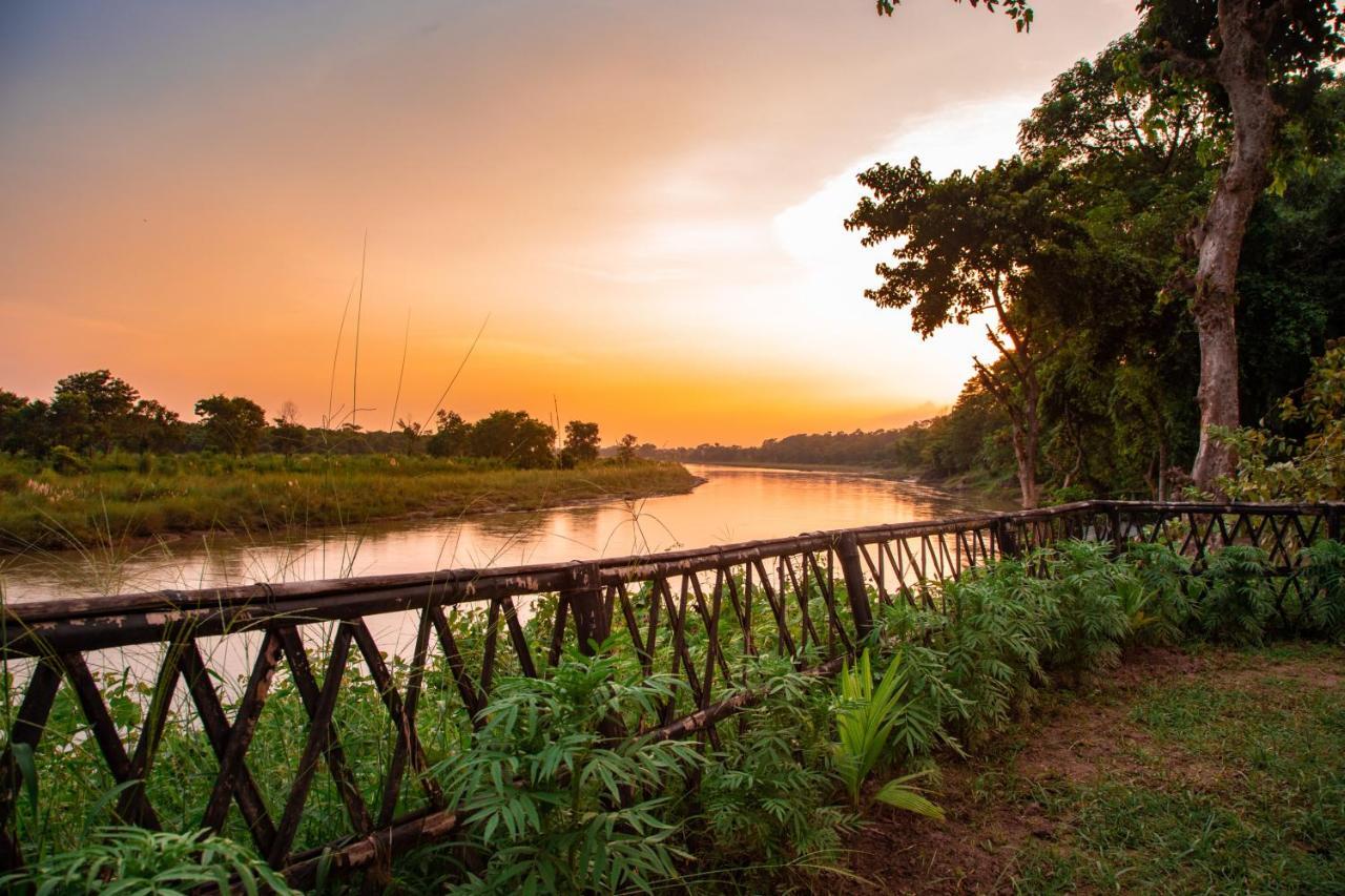 Chitwan Riverside Resort Sauraha Ngoại thất bức ảnh