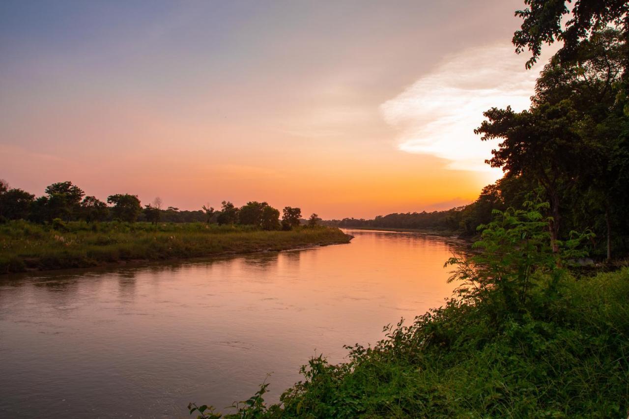 Chitwan Riverside Resort Sauraha Ngoại thất bức ảnh