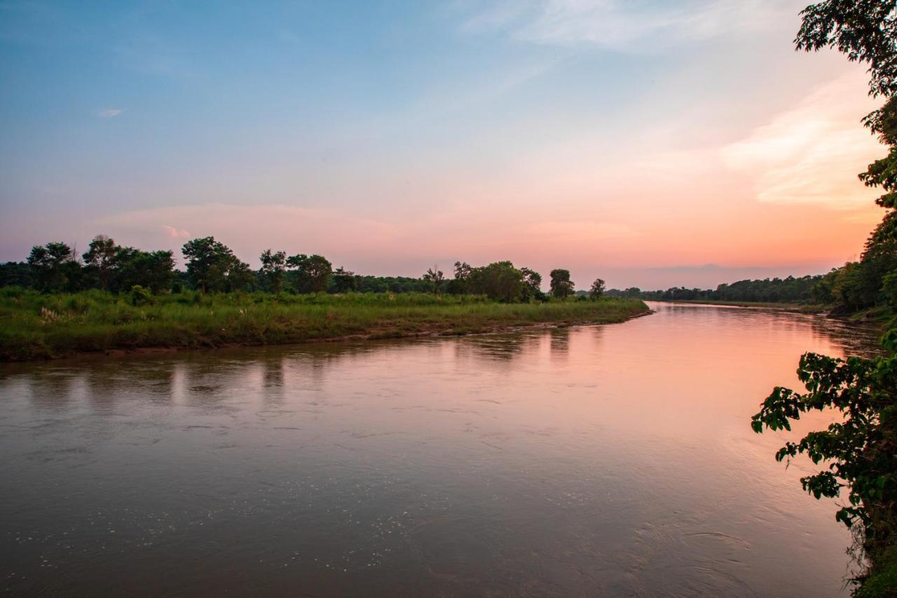 Chitwan Riverside Resort Sauraha Ngoại thất bức ảnh